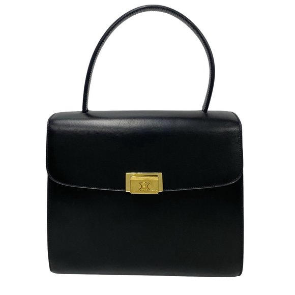 CELINE Black Leather Tote Bag - Picture 1 of 8